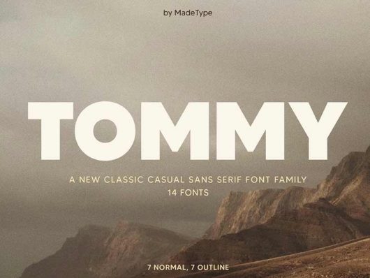 Tommy Sans Serif Font