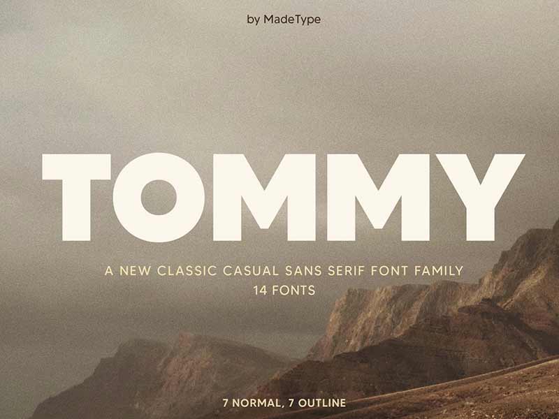 tommy sans serif free font