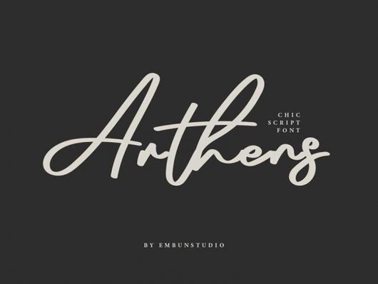 Arthens Script Font