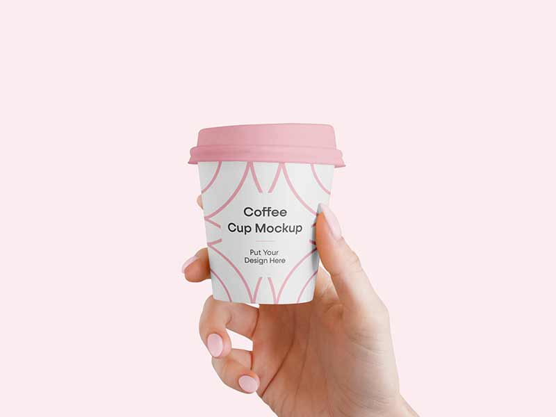 Free small coffee cup mockup download