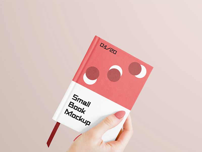 free small book mockup