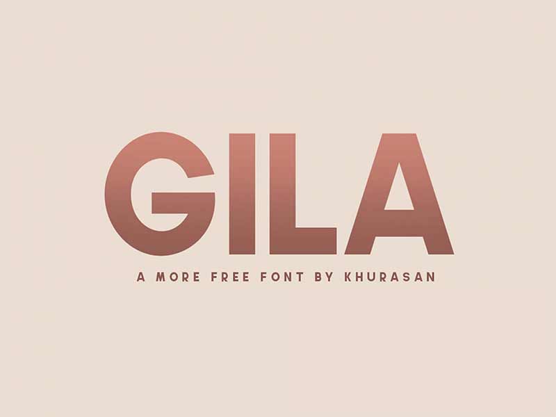 gila free font download