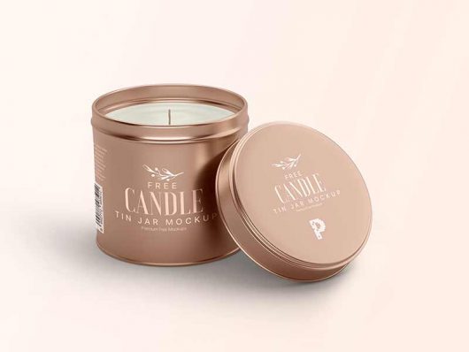 Candle Tin Jar Mockup