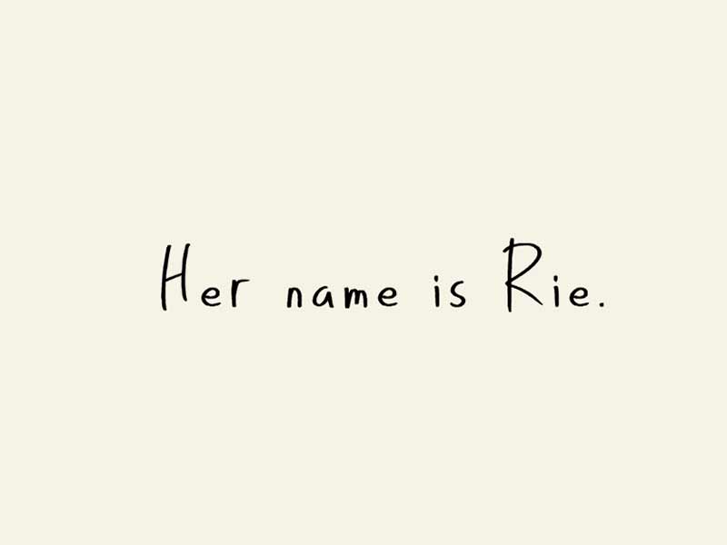 Her name is rie free font