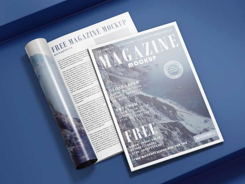 magazine mockup free download