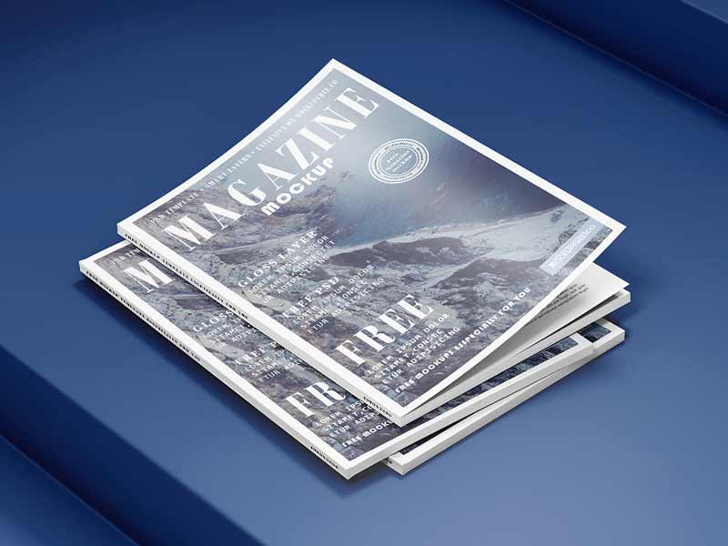 magazine mockup free psd download