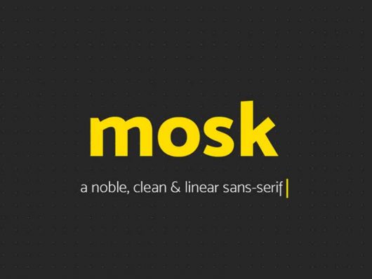 Mosk Typeface