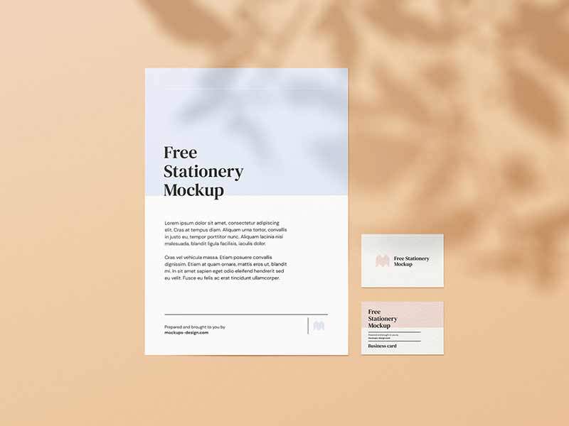 free stationery mockup