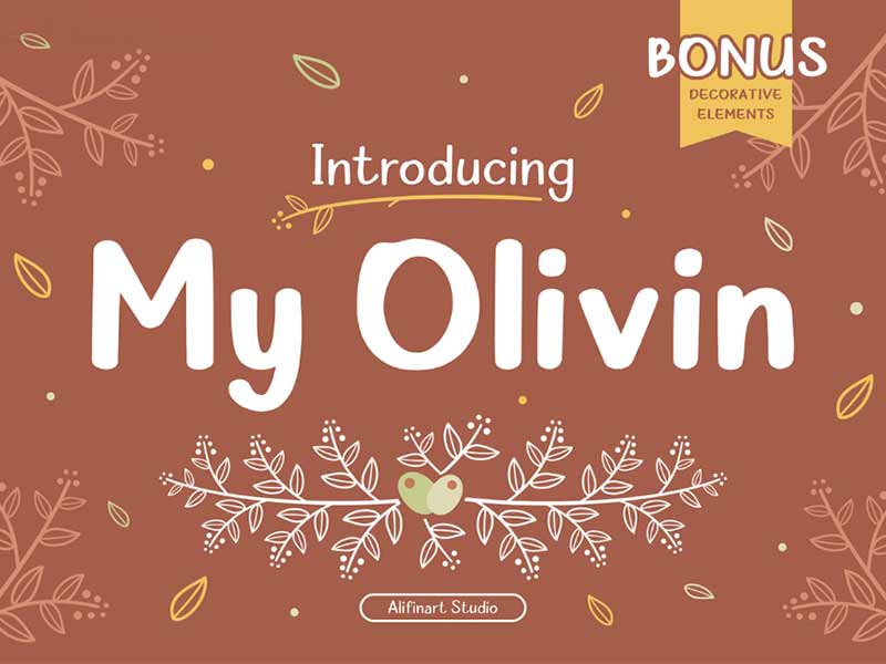 My Olivin free font download