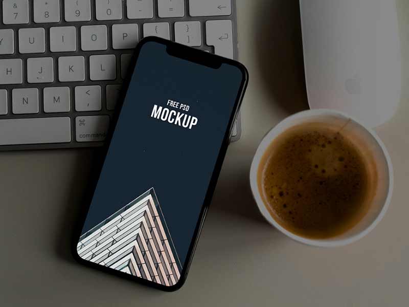 free modern iPhone mockup