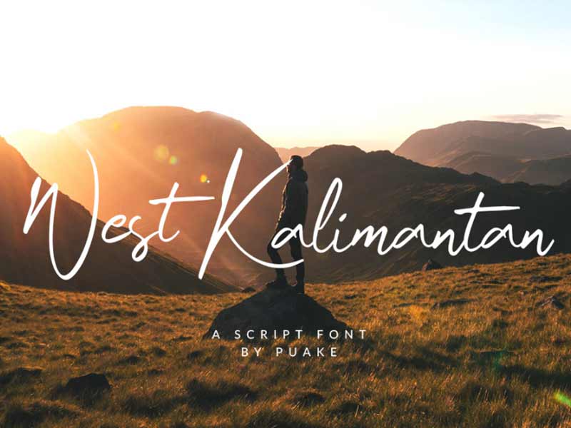 West Kalimantan free font