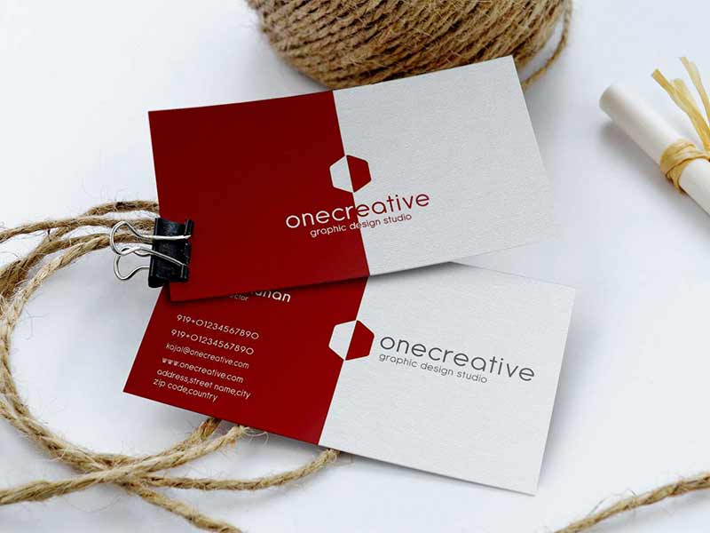 free business card psd mockup