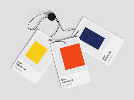 3 Label Tag Mockup