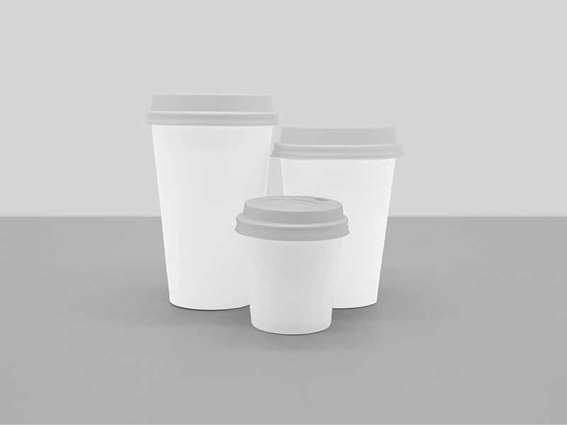 free scene coffee cups mockup