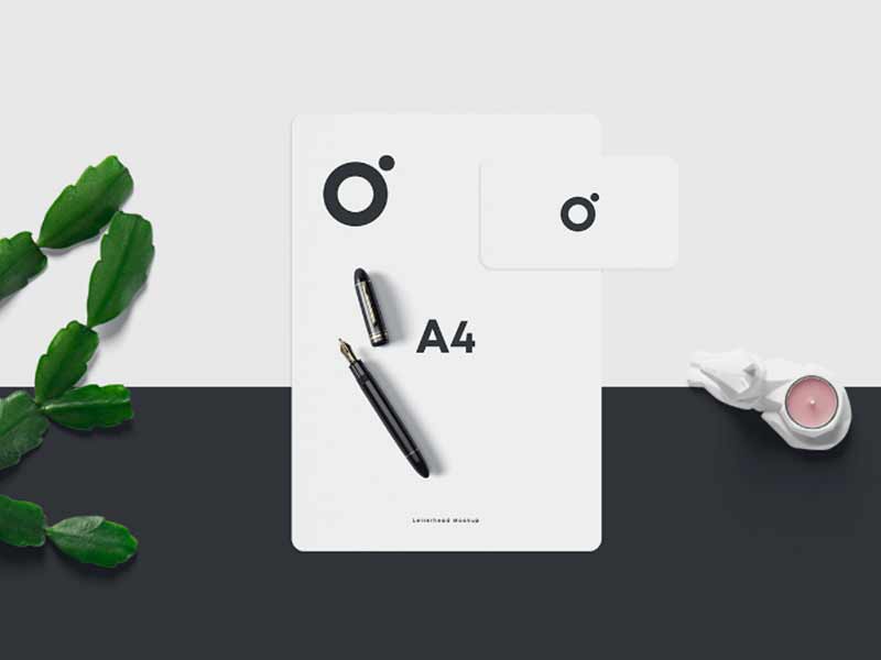 free stationery brand identity mockup