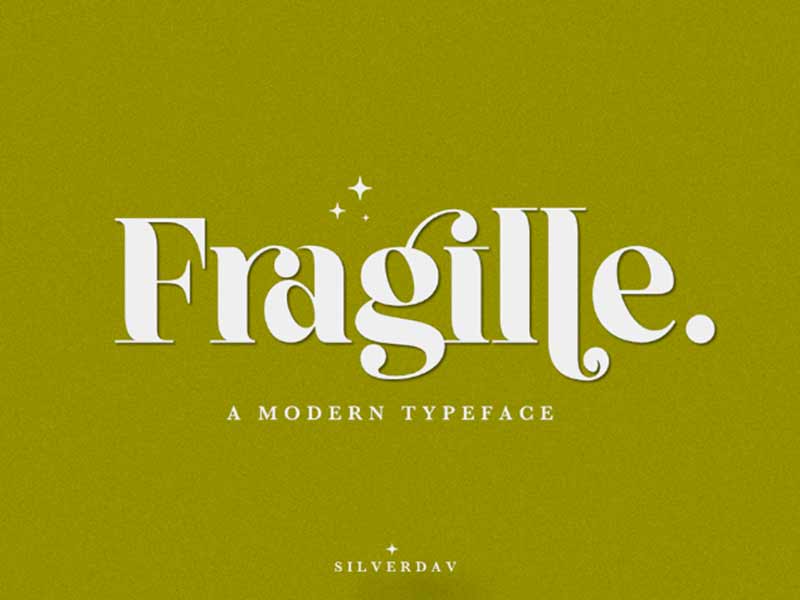 fragille free modern typeface