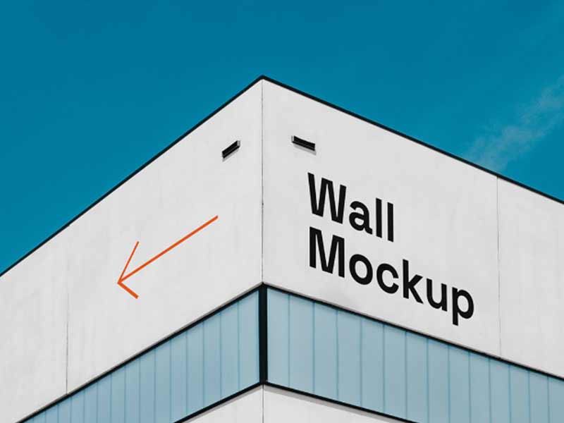 free building wall mockup