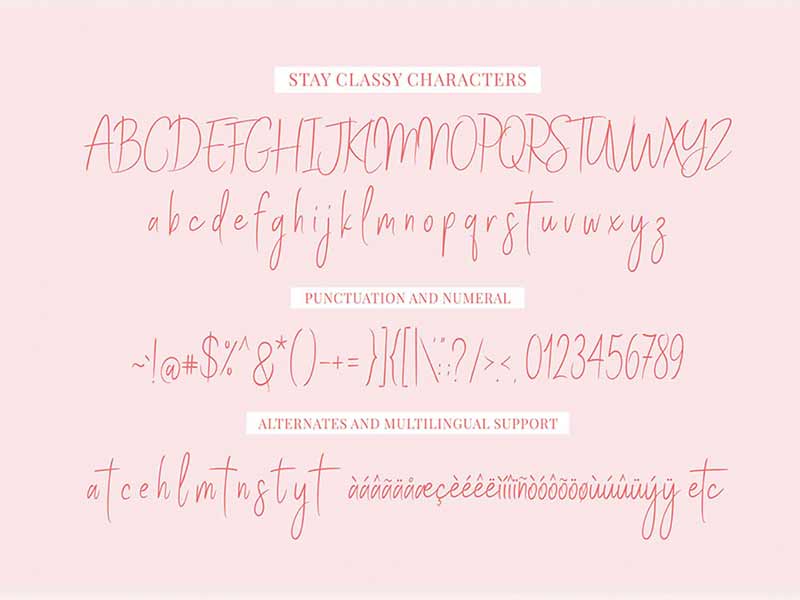 stay classy free script font