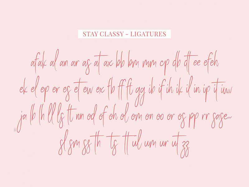 stay classy free script font