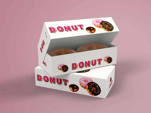 Donuts Box Mockup