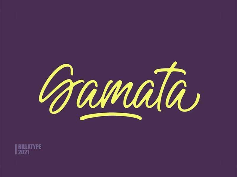 Gamata Handwritten Script Font