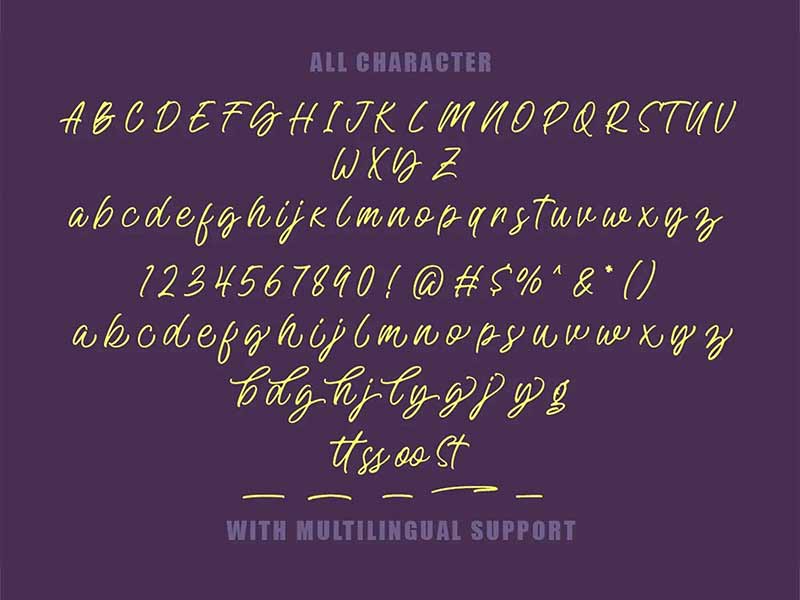 Gamata Handwritten Script Font