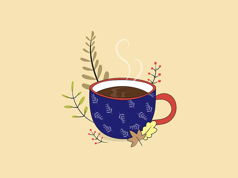 free Coffee and Tea Cups Vector illustration