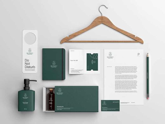 Hotel Identity Branding Mockup