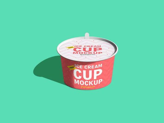 Ice Cream Cup Mockup