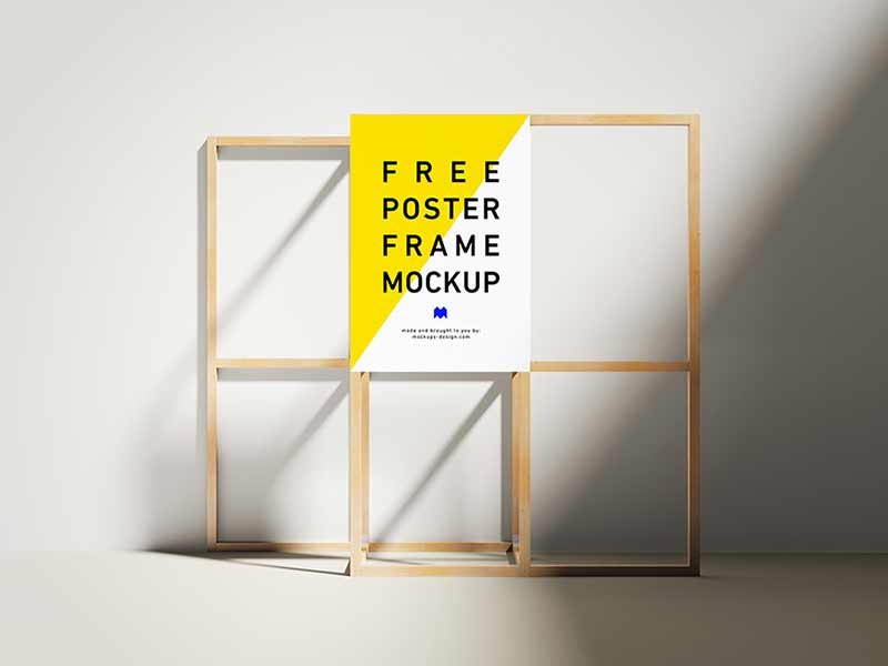 Free poster frame mockup