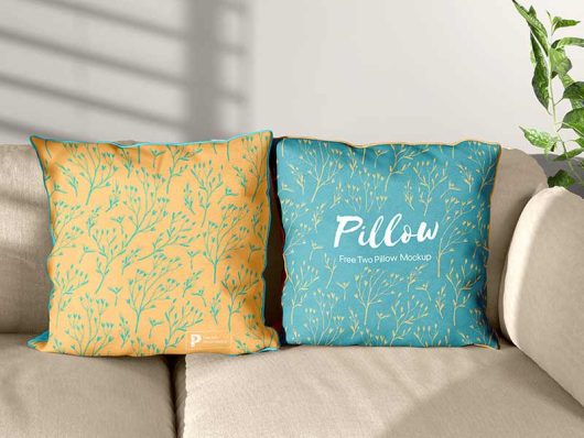 Two Pillows Mockup