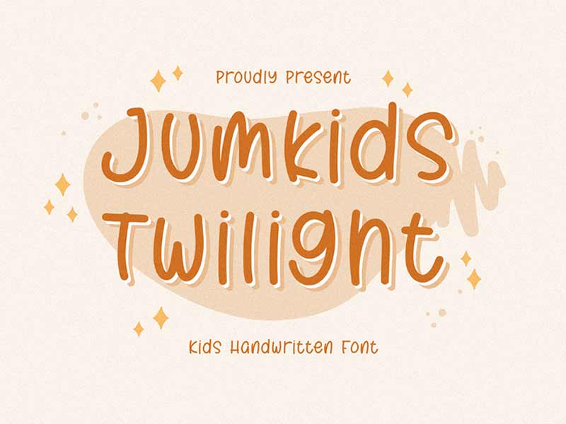 jumkids twilight free handwritten font