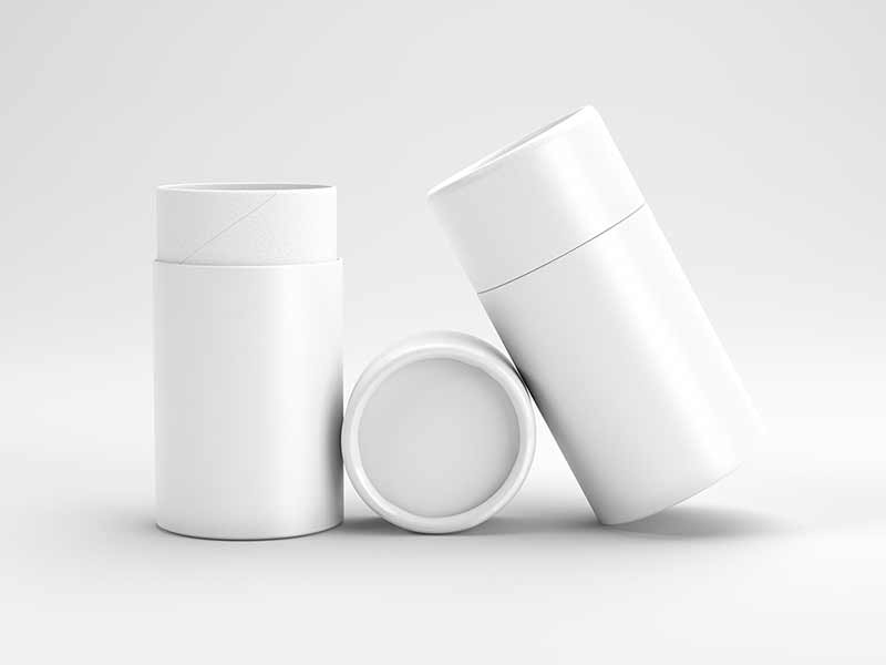 free cylinder packaging mockup