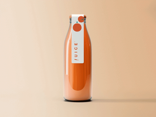 Juice Bottle Mockup