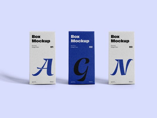Vertical Box Mockups Vertical Box Mockups