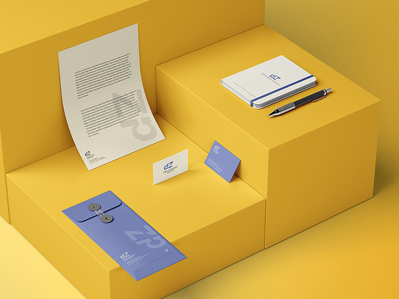 Free Premium Stationery Mockup