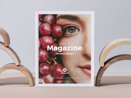 Stand Up Magazine Mockup Stand Up Magazine Mockup
