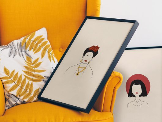 Two Art Frames Mockup Two Art Frames Mockup
