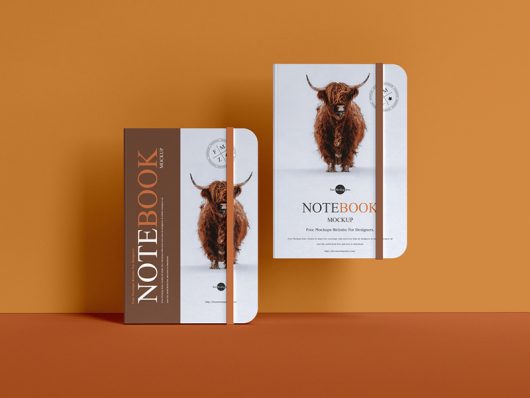 Free A5 Notebook Mockup Free A5 Notebook Mockup