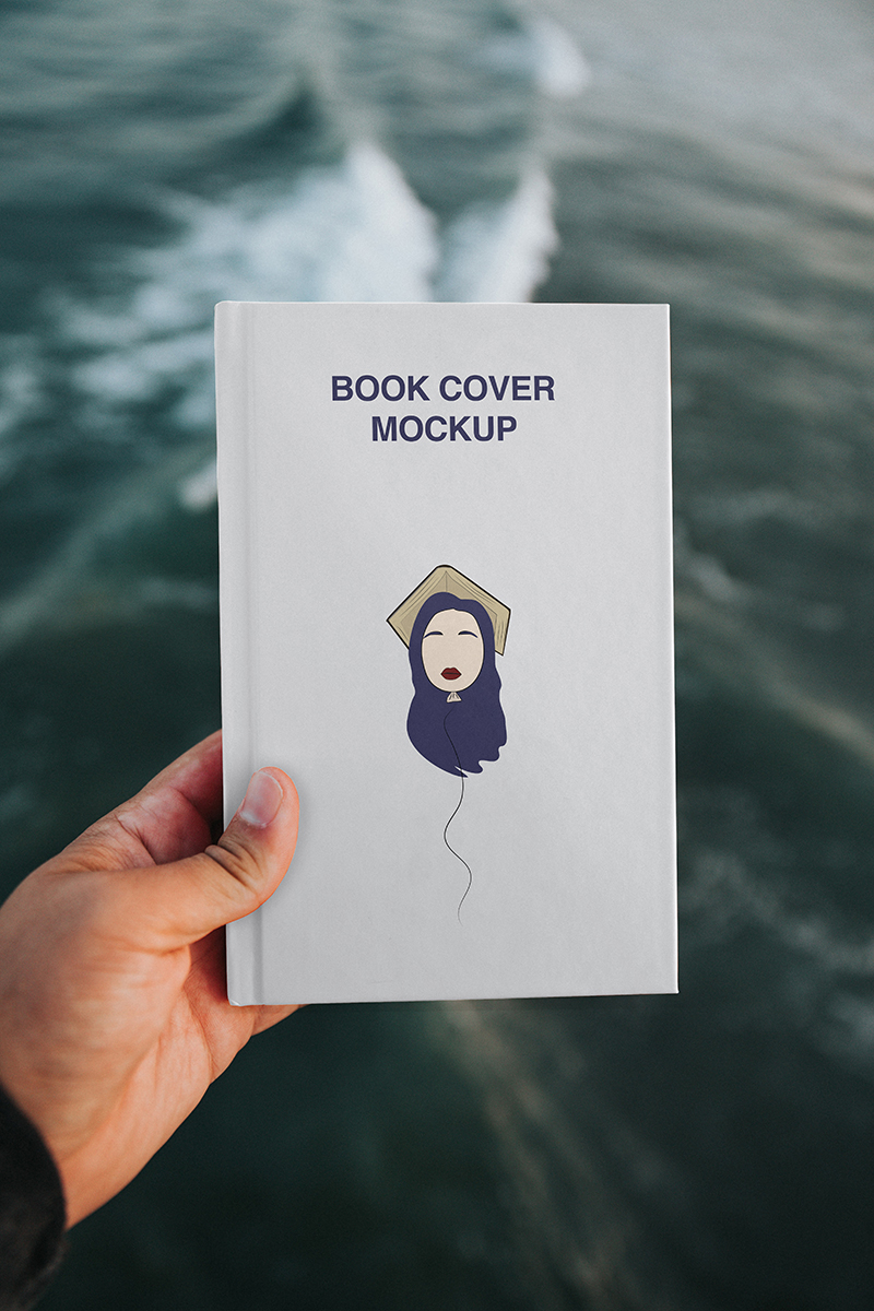 free book cover psd mockup