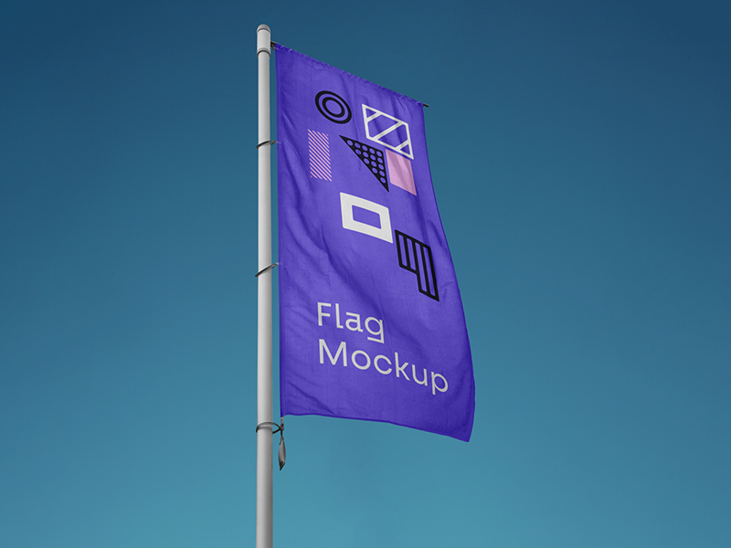 free flag mockup