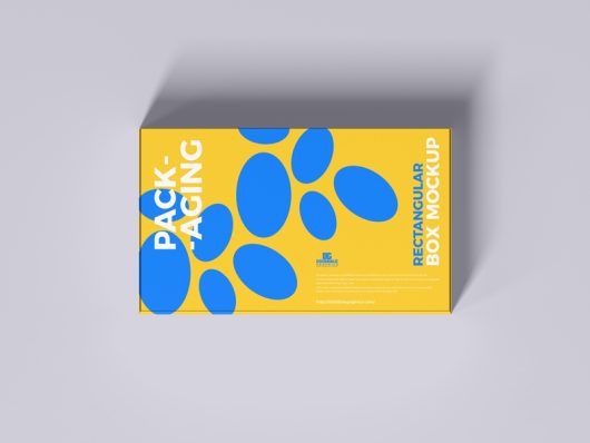 Rectangular Packaging Box Mockup Rectangular Packaging Box Mockup