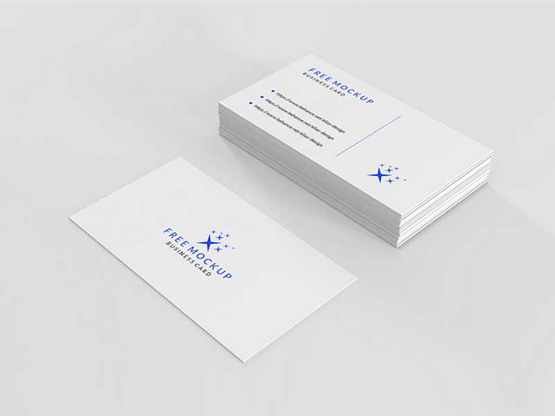 free business cards psd mockup