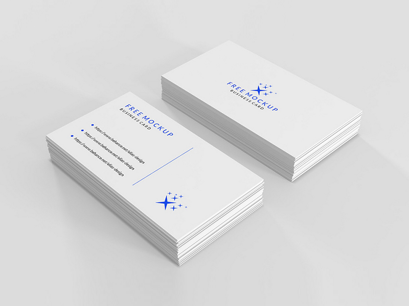 free business cards psd mockup