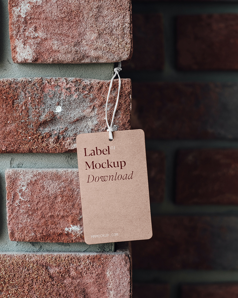 free label mockup