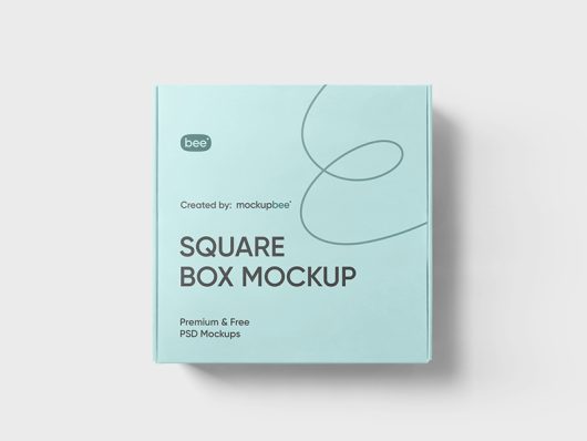 Square Box Mockup Square Box Mockup