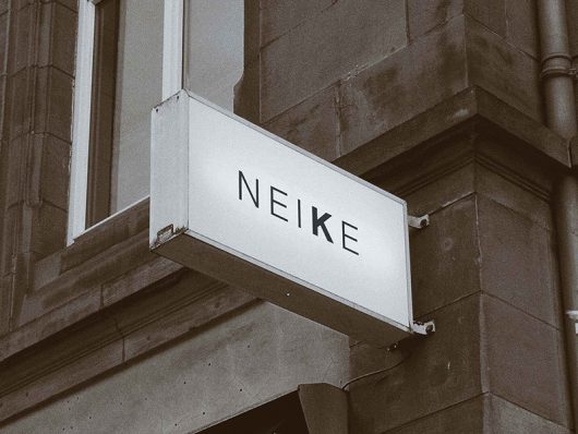 Modern Sign Logo Mockup Modern Sign Logo Mockup