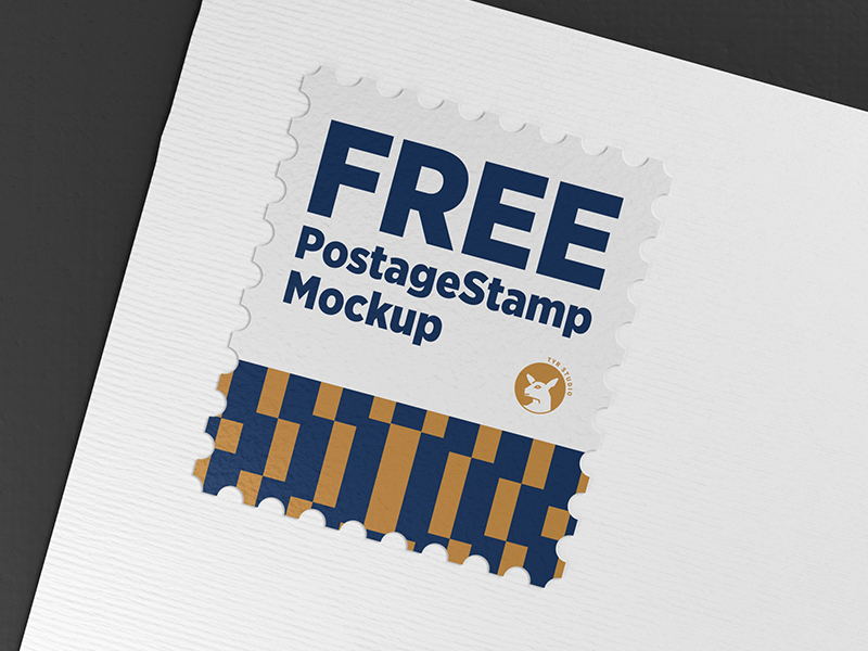 Postage Stamp Mockup