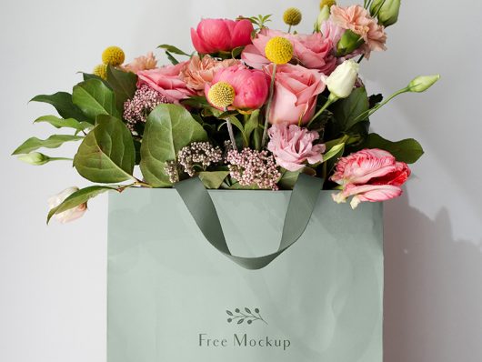 Flowers Bag Mockup