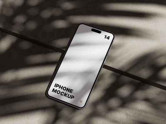 iPhone 14 Pro Max on Concrete Mockup iPhone 14 Pro Max on Concrete Mockup